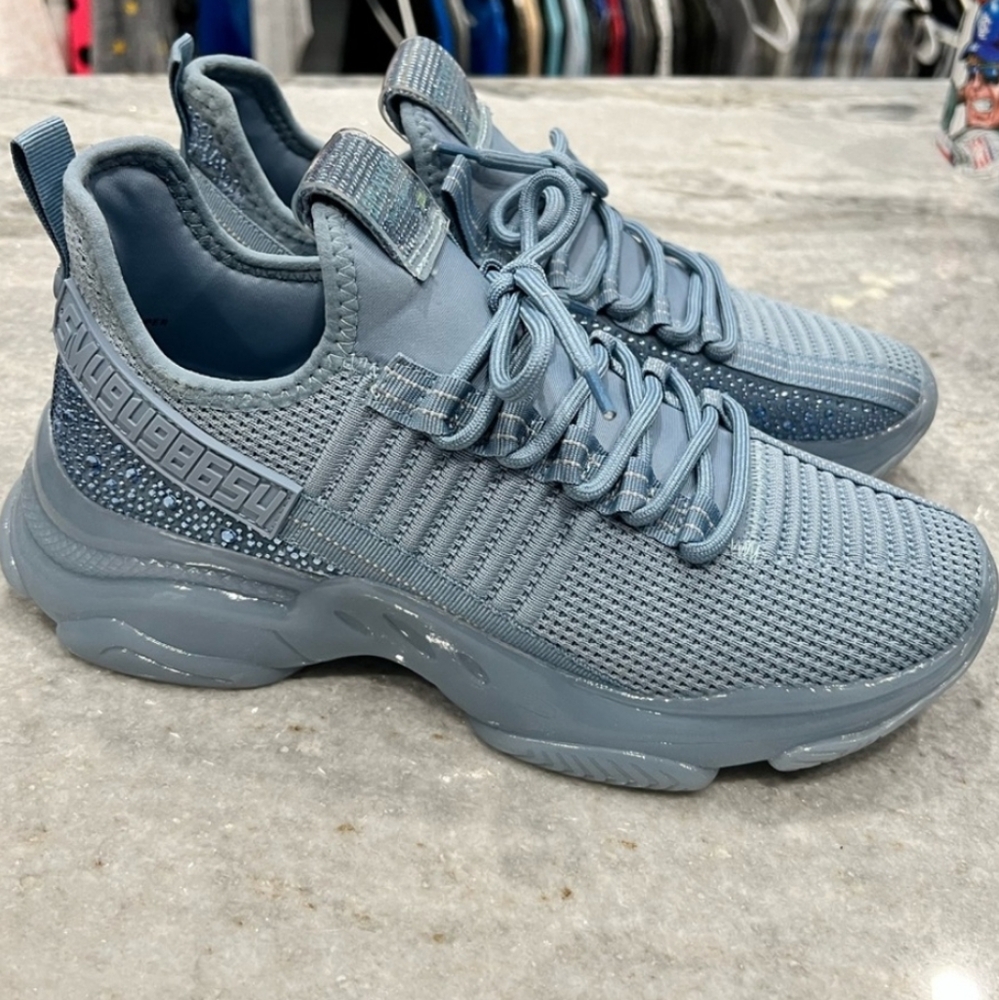 Steve Madden Maxima Blue Crystal Sneakers, Women's 10M - Picture 1 of 8